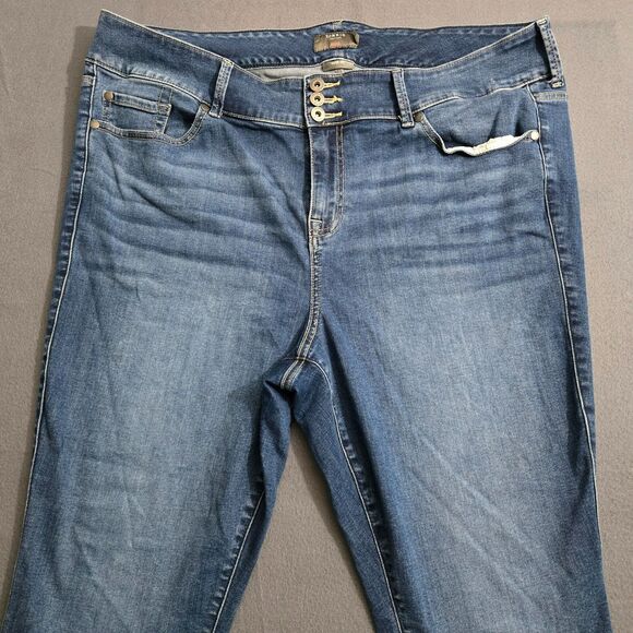 Torrid Women 22S Skinny Jeggings Med Wash Blue Super Soft High Rise Stretch - Picture 3 of 14